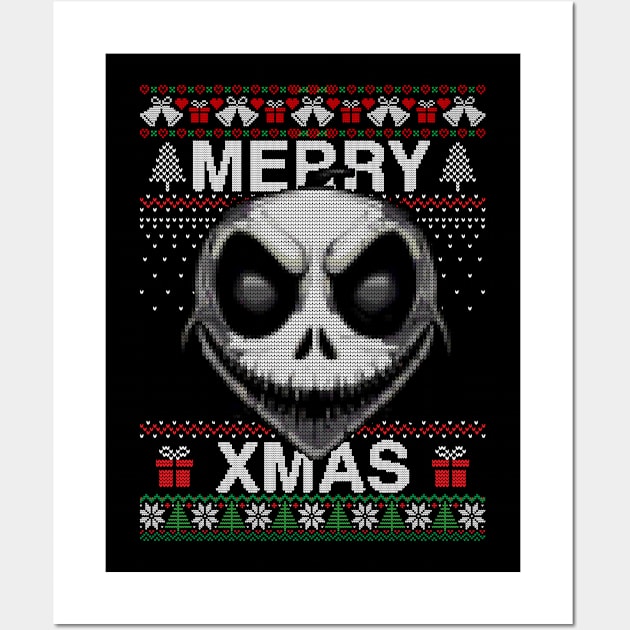 Jack Skellington Ugly Christmas Wall Art by AnglingPK